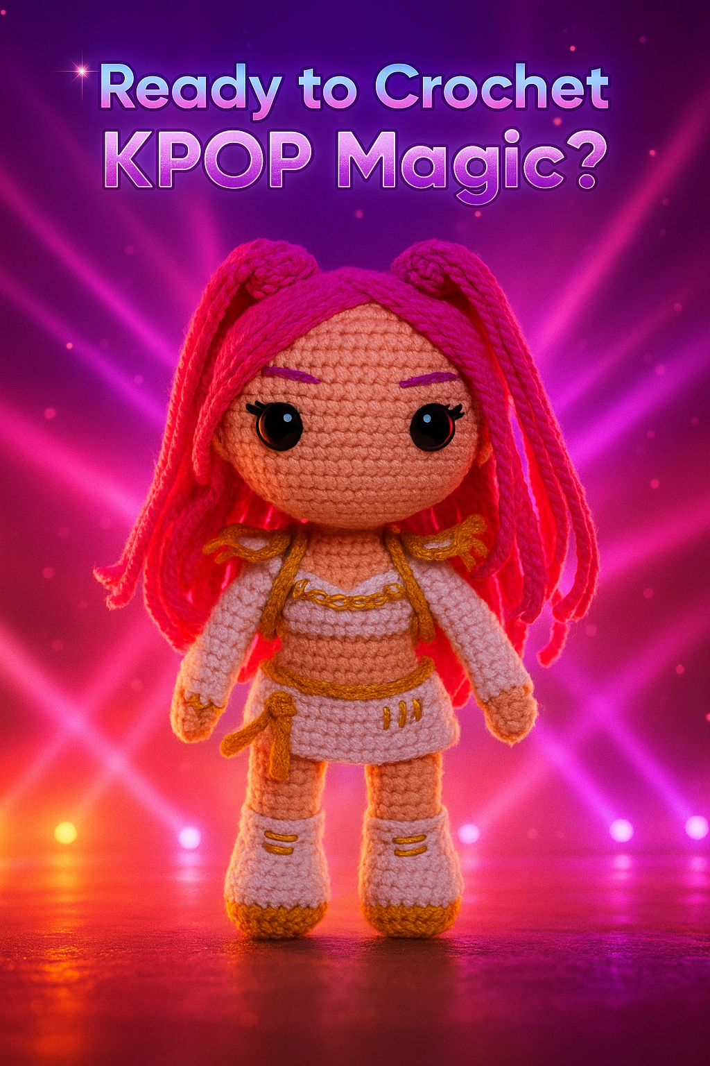 KPOP Magic Warriors Crochet Pattern Bundle – 3 Chibi Amigurumi Dolls (PDF Patterns)