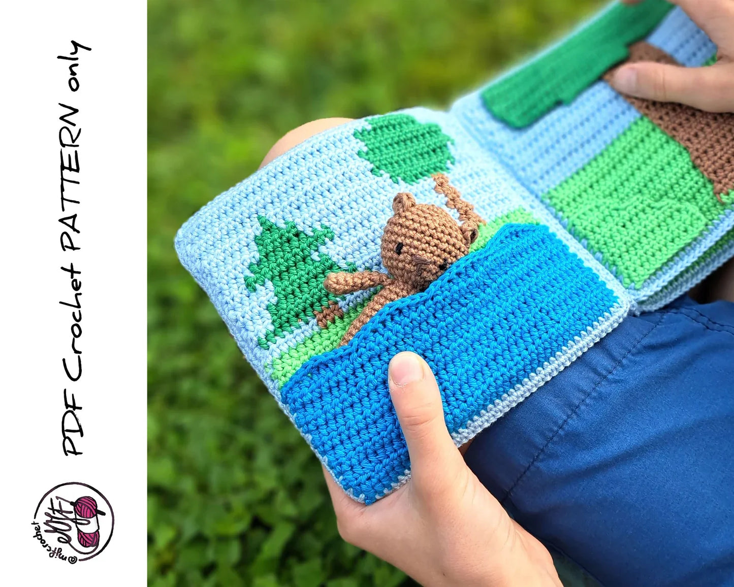 Little Bear’s Day Book – Crochet Pattern (PDF Storybook Amigurumi)