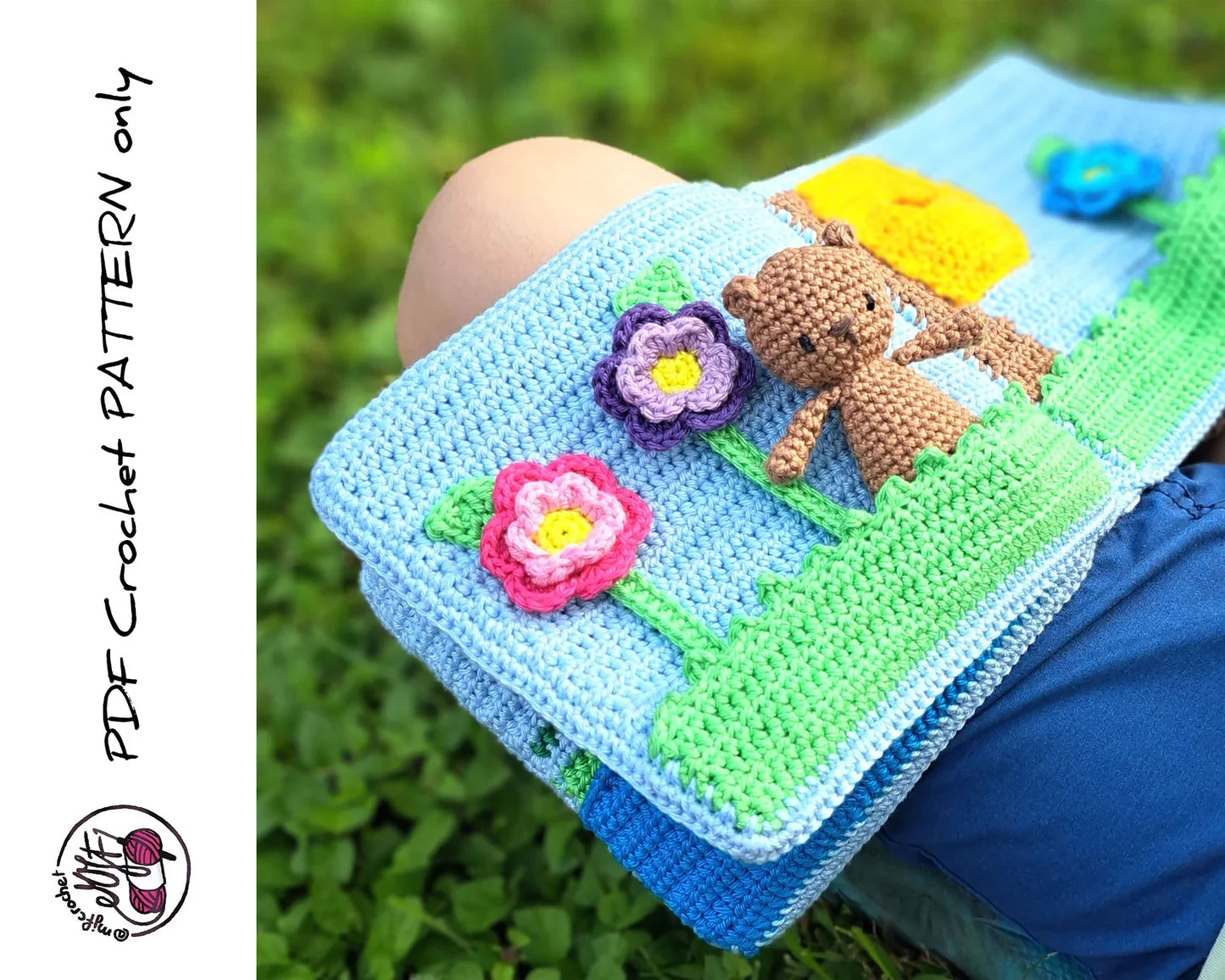 Little Bear’s Day Book – Crochet Pattern (PDF Storybook Amigurumi)