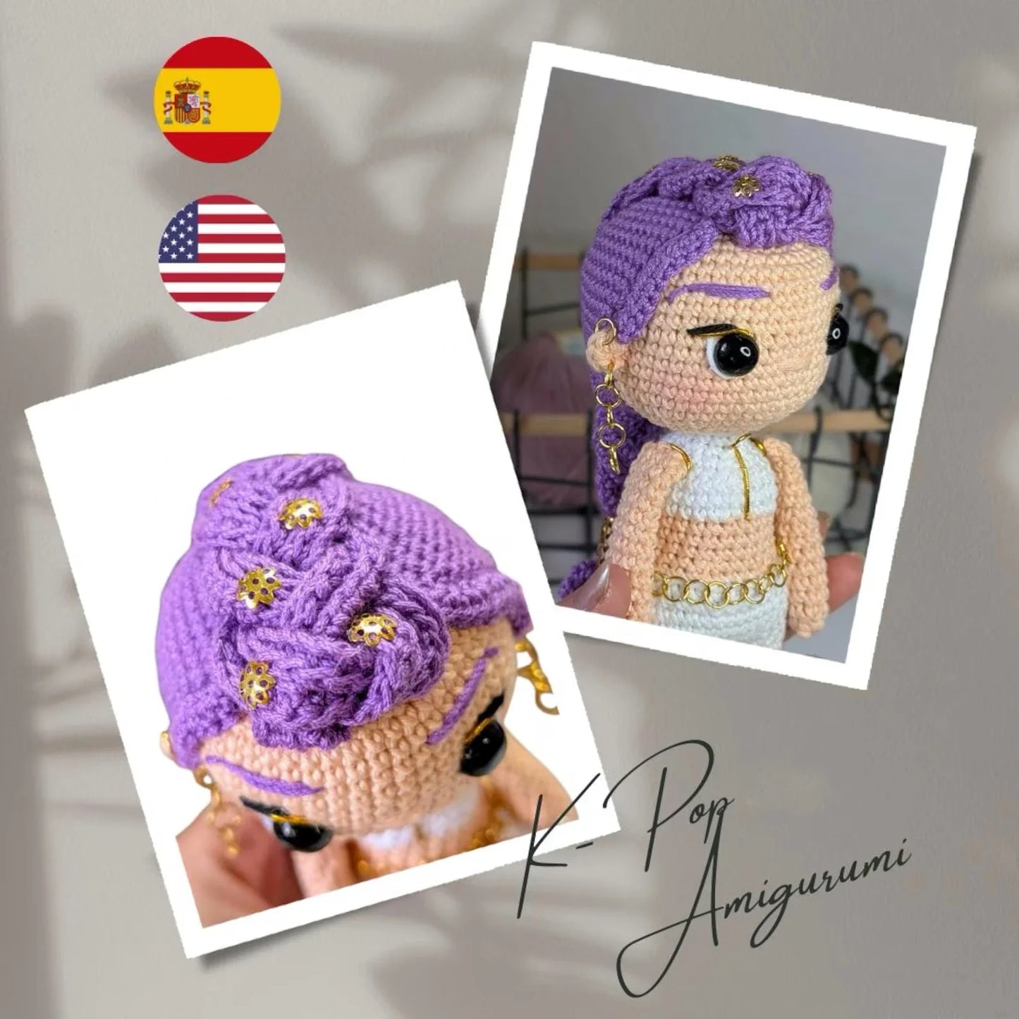 KPOP Magic Warriors Crochet Pattern Bundle – 3 Chibi Amigurumi Dolls (PDF Patterns)
