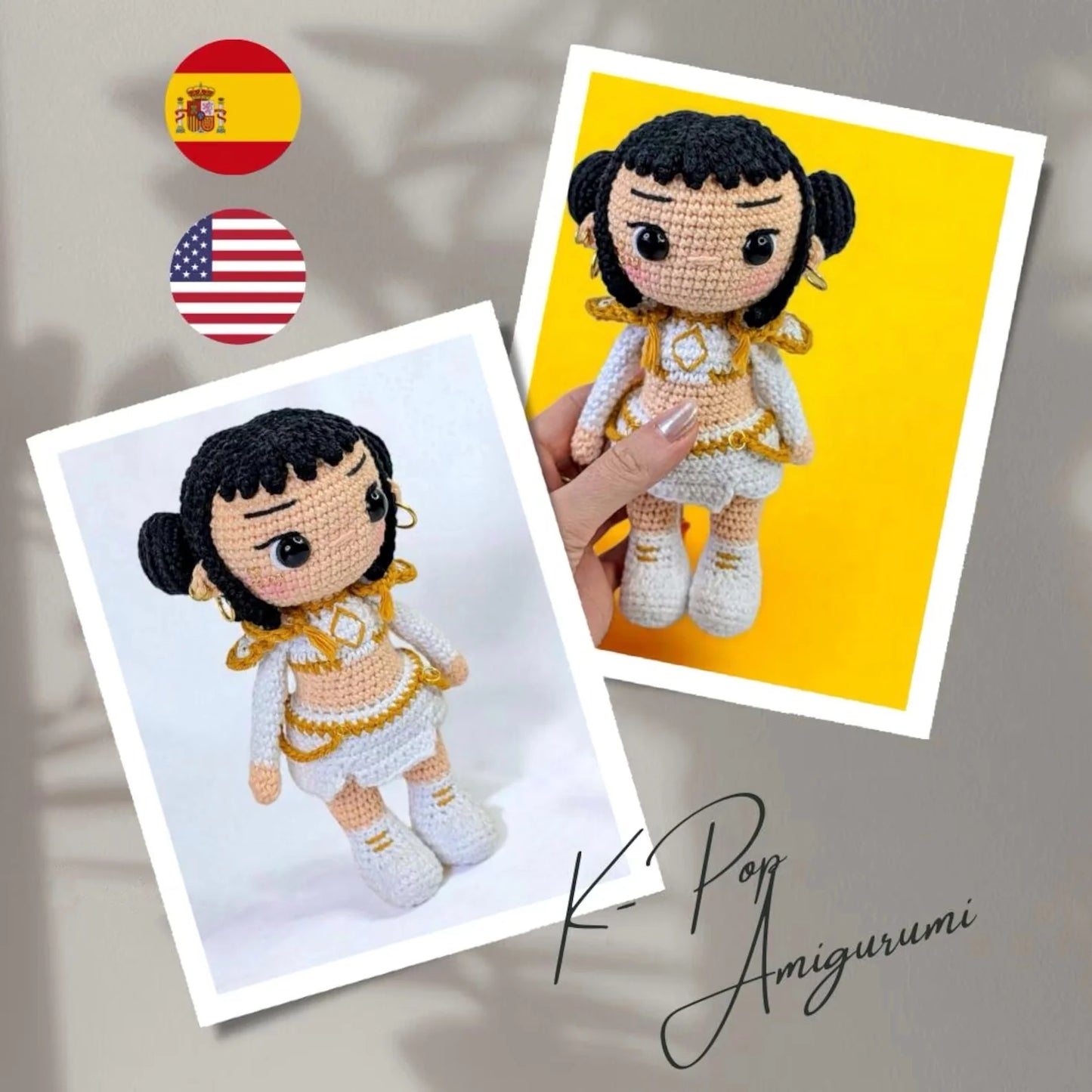 KPOP Magic Warriors Crochet Pattern Bundle – 3 Chibi Amigurumi Dolls (PDF Patterns)