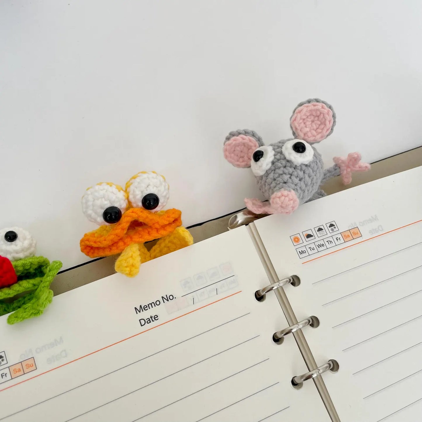 Funny Animal Bookmark Crochet Pattern Bundle – 3-in-1 PDF Tutorial (Lizard, Flat Rat, Silly Duck)