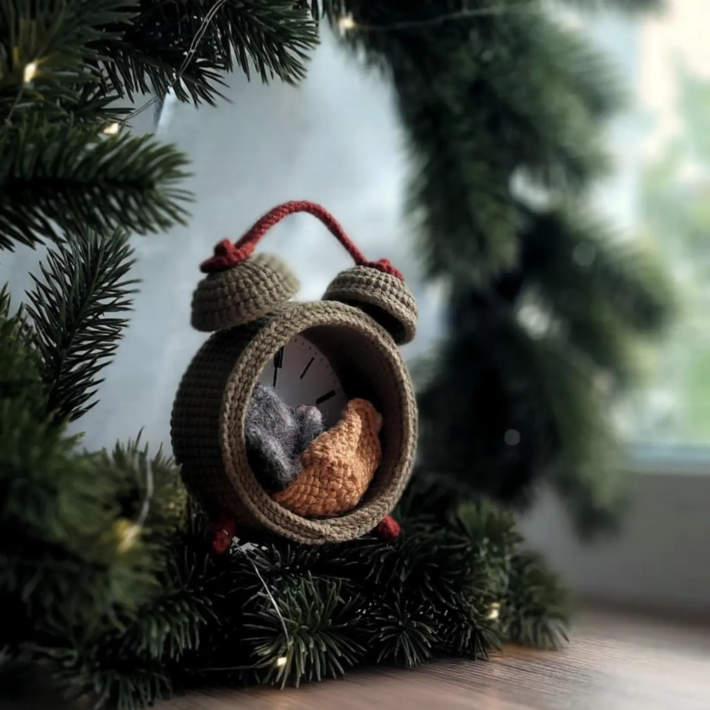 Mouse in the Clock – Christmas Amigurumi Crochet Pattern (PDF)