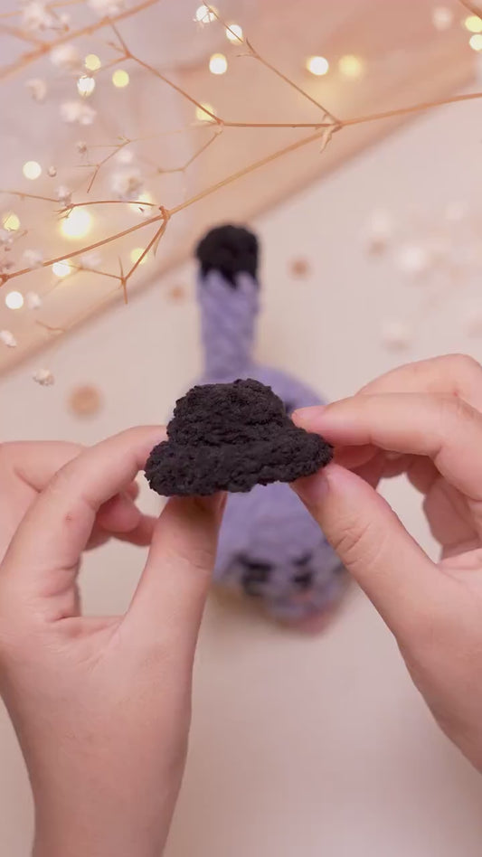 Kpop Lazy Silly Blue Tiger Crochet Pattern, no sew amigurumi crochet patterns