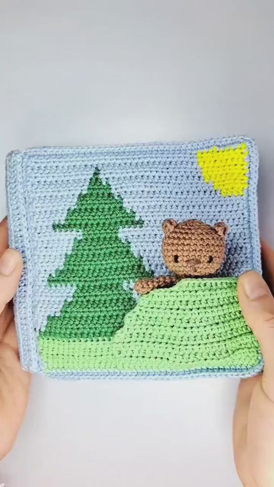Little Bear’s Day Book – Crochet Pattern (PDF Storybook Amigurumi)