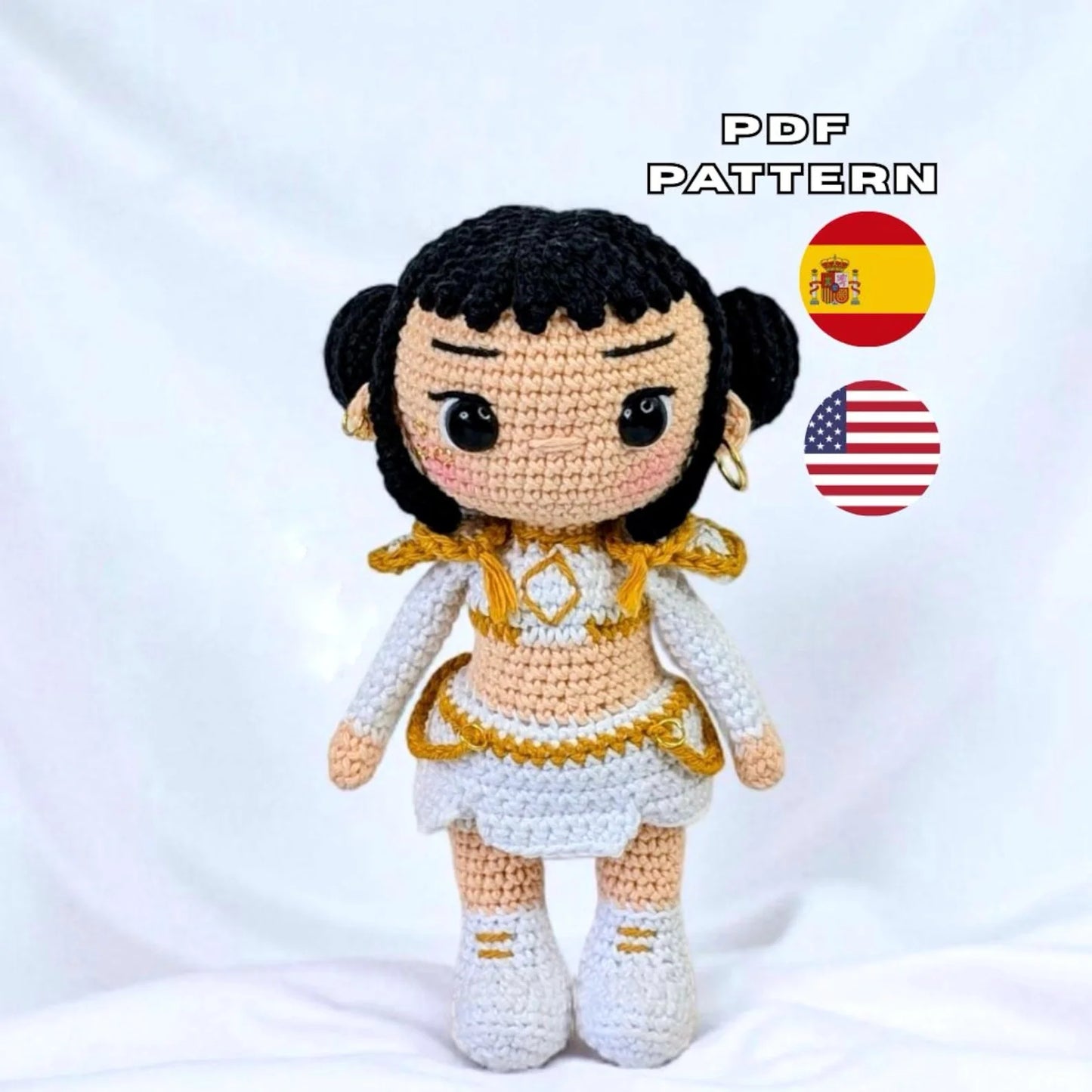 KPOP Magic Warriors Crochet Pattern Bundle – 3 Chibi Amigurumi Dolls (PDF Patterns)